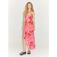 Gemustertes Kleid mit asymmetrischem Saum Gemustertes Kleid mit asymmetrischem Saum von Mango