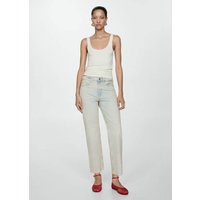 Gerade Jeans Blanca in Cropped-Länge von Mango