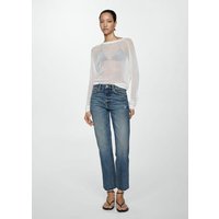 Gerade Jeans Blanca in Cropped-Länge von Mango