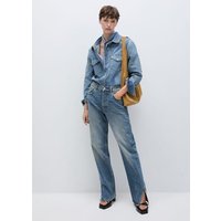 Gerade Jeans mit mittlerem Bund und Schlitzen Gerade Jeans mit mittlerem Bund und Schlitzen von Mango