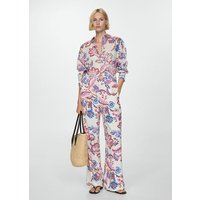 Gerade Hose mit floralem Print von Mango