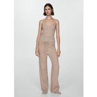 Geripptes Pyjama-Top von Mango