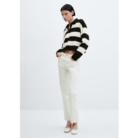 Gestreifter Pullover mit Polokragen Gestreifter Pullover mit Polokragen von Mango