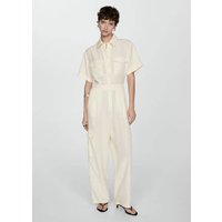 Hemdblusen-Jumpsuit aus Lyocell von Mango