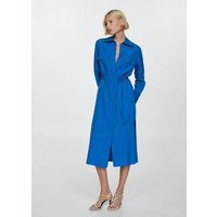 Hemdblusenkleid aus Lyocell mit Schleife von Mango