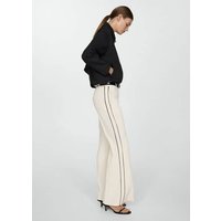 Gestreifte Wideleg-Hose von Mango