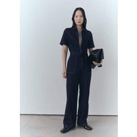 Jeans-Jumpsuit mit Gürtel von Mango