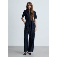 Jeans-Jumpsuit mit Gürtel von Mango