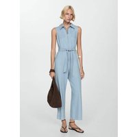 Jeans-Jumpsuit mit Gürtel von Mango