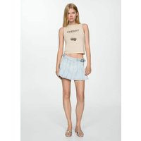 Jeans-Mini-Faltenrock von Mango