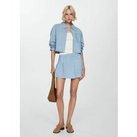 Jeans-Mini-Faltenrock von Mango