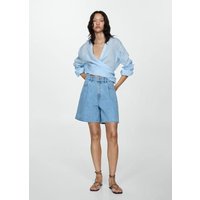 Jeans-Shorts mit Bundfalten von Mango