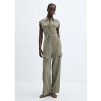 Jumpsuit mit Cargo-Taschen von Mango