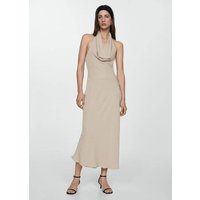 Neckholderkleid mit drapiertem Ausschnitt von Mango