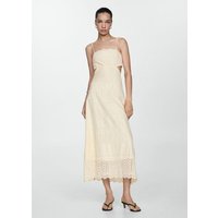 Besticktes Kleid mit Seitenschlitzen von Mango