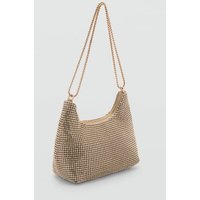 Kristallsteinverzierte Tasche mit Kette von Mango