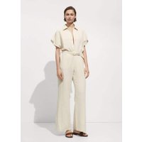 Langer Jumpsuit mit Gürtel von Mango