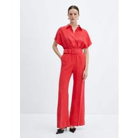 Langer Jumpsuit mit Gürtel von Mango