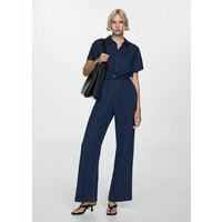 Langer Jumpsuit mit Gürtel von Mango