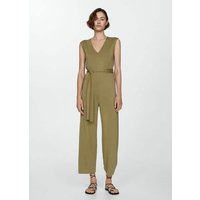 Langer Jumpsuit mit Schleife von Mango