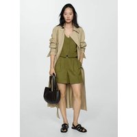 Leinen-Bermudashorts mit Bundfalten Leinen-Bermudashorts mit Bundfalten von Mango