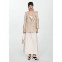 Leinenblazer mit geknöpften Manschetten Leinenblazer mit geknöpften Manschetten von Mango