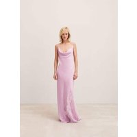 Lingerie-Kleid mit Federdetails von Mango