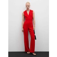 Langer Jumpsuit in Wickel-Optik von Mango