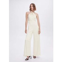 Neckholder-Jumpsuit mit Metallic-Detail von Mango