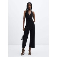 Neckholder-Jumpsuit mit Schleifendetail von Mango