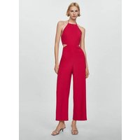 Neckholder-Jumpsuit mit Schlitzen von Mango