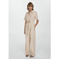 Lyocell-Jumpsuit mit Hemdkragen von Mango