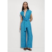 Hemdblusen-Jumpsuit mit Schleife von Mango