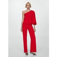 Cape-Jumpsuit mit asymmetrischem Ärmel von Mango