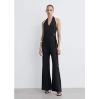 Neckholder-Jumpsuit mit Gürtel von Mango