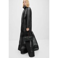 Oversized-Jacke aus 100 % Leder von Mango