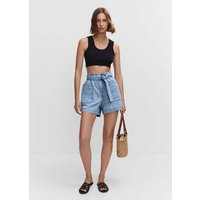 Paperbag-Shorts mit Gürtel von Mango