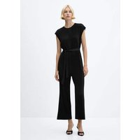 Plissierter Jumpsuit mit Schleife von Mango