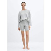Pyjama-Strickshorts aus Baumwolle mit Leinen Pyjama-Strickshorts aus Baumwolle mit Leinen von Mango