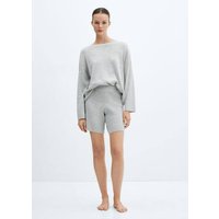 Pyjama-Strickshorts aus Baumwolle mit Leinen Pyjama-Strickshorts aus Baumwolle mit Leinen von Mango