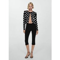 Strick-Cardigan mit Polka Dots von Mango