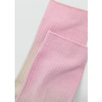 Lurex-Socken mit Farbverlauf von Mango