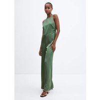 Satinierter Neckholder-Jumpsuit von Mango