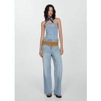 Schulterfreies Jeans-Top von Mango