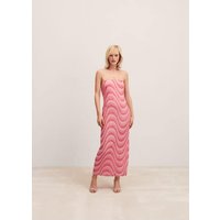 Schulterfreies Kleid mit Perlenverzierung Schulterfreies Kleid mit Perlenverzierung von Mango