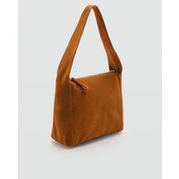 Shopper-Bag aus Leder von Mango