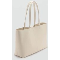 Shopper Bag mit Leder-Effekt von Mango