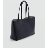 Shopper Bag mit Leder-Effekt von Mango