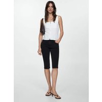 Slim-Capri-Jeanshose mit Ziernähten von Mango