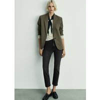 Slim-Crop-Jeans in Wachsoptik Claudia von Mango